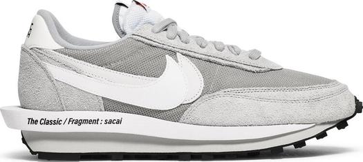 Кроссовки Nike Fragment Design x sacai x LDV Waffle 'Light Smoke Grey', серый