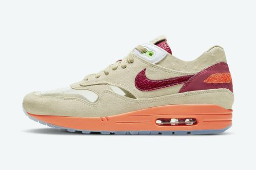 Кроссовки Nike CLOT x Air Max 1 'Kiss of Death' 2021, бежевый