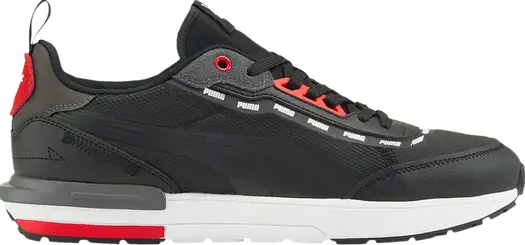 Кроссовки Puma R22 Signature - Black High Risk Red, черный