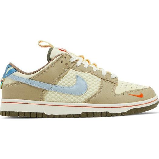 Кроссовки Nike Dunk Low, бежевый/мультиколор