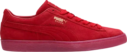 Кроссовки Puma Suede Classic Mono Gold - Red, красный