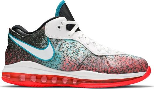 Кроссовки Nike LeBron 8 V/2 Low Retro 'Miami Night' 2021, красный