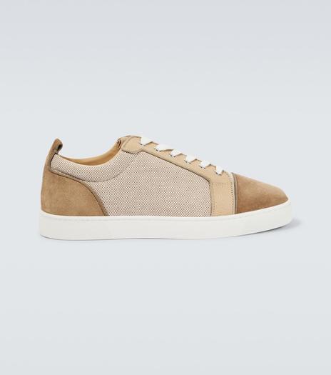 Замшевые кроссовки Louis Junior Christian Louboutin, нейтральный