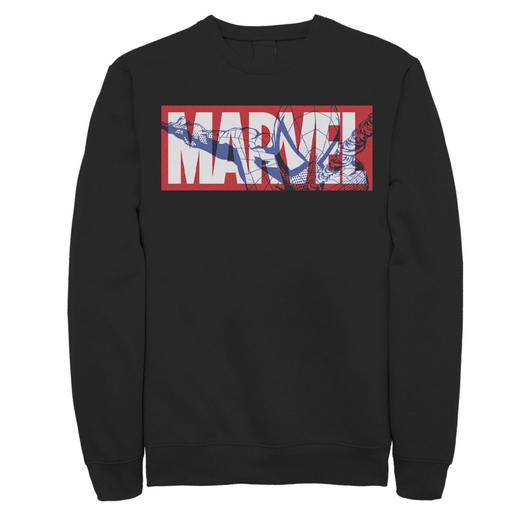 Мужской свитшот с классическим логотипом Marvel Spider-Man Licensed Character