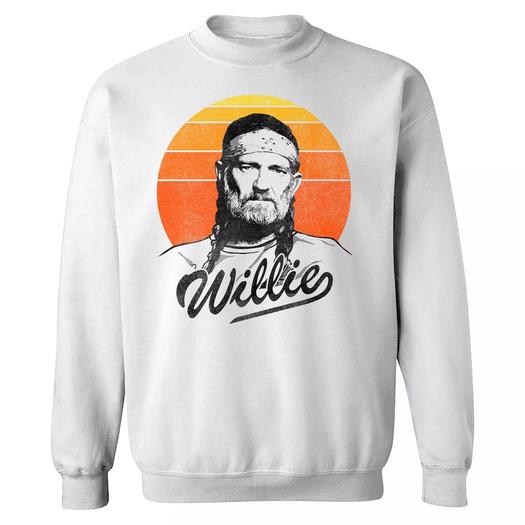 Мужской свитшот Willie Nelson Sunset с градиентом Licensed Character