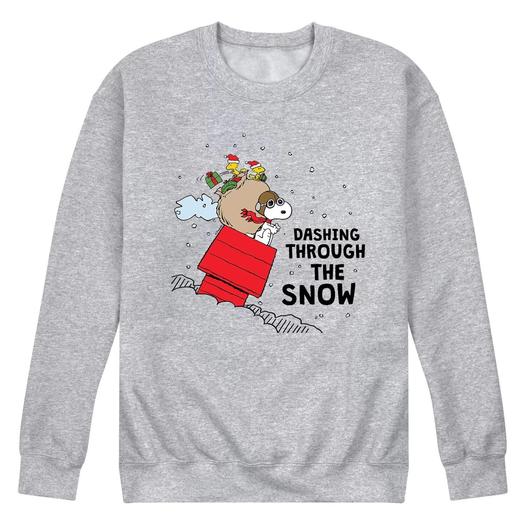 Мужской свитшот Peanuts Dashing Through The Snow Licensed Character