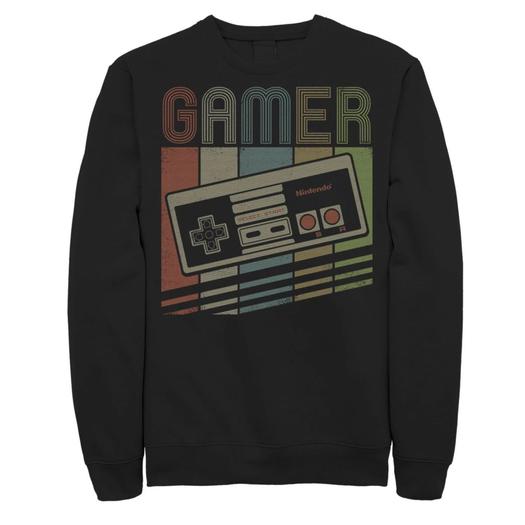 Мужской свитшот в стиле ретро Stack Gamer для контроллера Nintendo NES Licensed Character