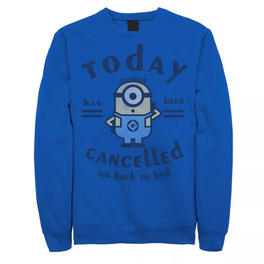 Мужской свитшот Despicable Me Minions Today Has Canceled Licensed Character
