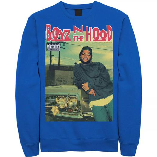Мужской свитшот с постером и обложкой альбома Boyz In The Hood Licensed Character