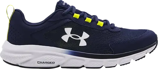 Кроссовки Under Armour Charged Assert 9 Midnight Navy Yellow Ray, синий