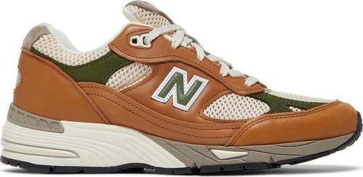 Кроссовки New Balance Aimé Leon Dore x Wmns 991 Made in England 'Tan', загар