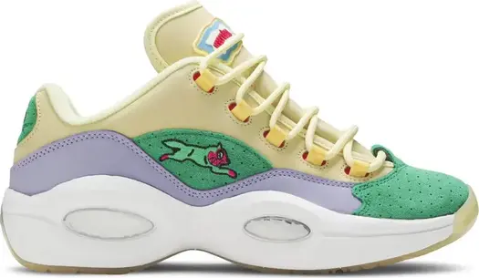 Кроссовки bbc ice cream x question low 'yellow lilac glow' Reebok, желтый