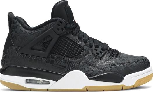 Кроссовки Air Jordan 4 Retro GS Laser, черный