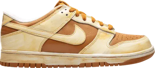 Лимитированные кроссовки Nike Dunk Low Vintage 'Dark Curry', коричневый