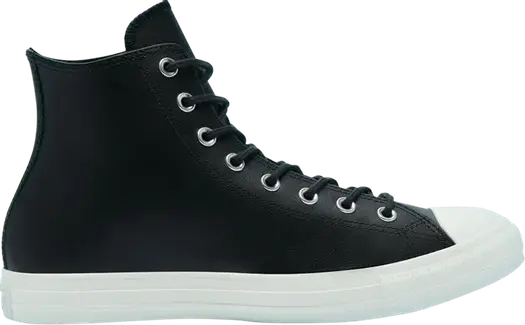 Кроссовки Converse Chuck Taylor All Star High Color Leather - Black, черный