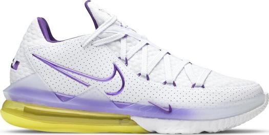Кроссовки Nike LeBron 17 Low 'Lakers', белый