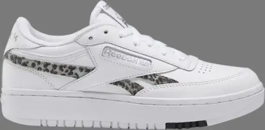 Кроссовки wmns club c double 'cheetah print' Reebok, белый