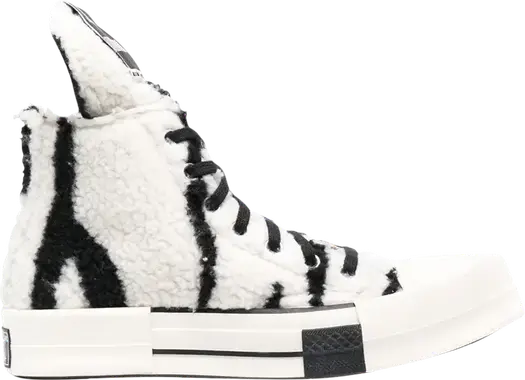 Кроссовки Converse x Rick Owens DRKSHDW TURBODRK Chuck 70 High Zebra