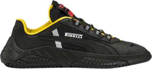 Кроссовки Puma Pirelli x Replicat X Black Yellow, черный