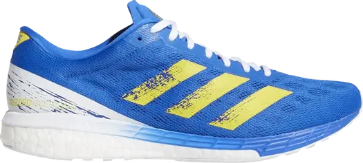 Кроссовки Adidas Adizero Boston 9 'Blue Yellow', синий