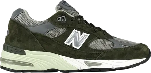 Кроссовки New Balance 991 Made In England 'Dark Green', зеленый