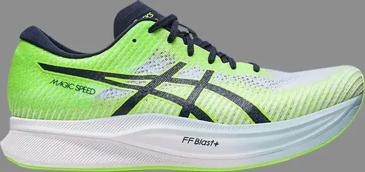 Кроссовки magic speed 2 'hazard green midnight' Asics, зеленый