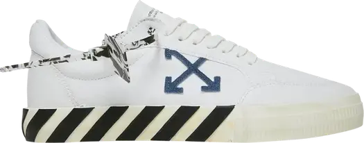 Кроссовки Off-White Vulc Sneaker White Navy Blue 2022, белый
