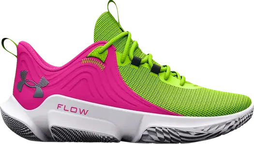 Кроссовки Under Armour Flow FUTR X 2 Lime Surge Rebel Pink, зеленый