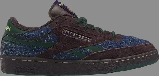 Кроссовки brain dead x club c revenge 'purple abyss batik blue' Reebok, фиолетовый