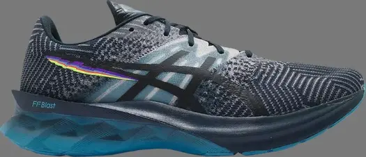 Кроссовки novablast 'pixel noise - french blue' Asics, синий