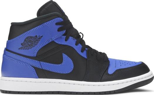 Кроссовки Air Jordan 1 Mid Hyper Royal, синий