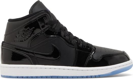 Кроссовки Air Jordan 1 Mid SE Space Jam, черный