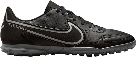 Кроссовки Nike Tiempo Legend 9 Club TF 'Black Iron Grey', черный