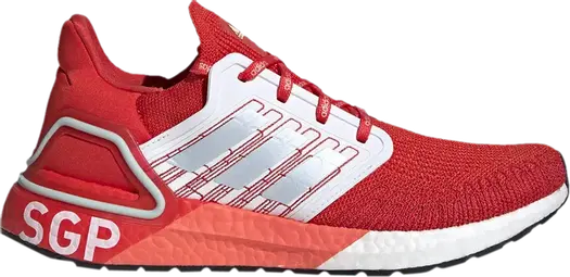 Кроссовки Adidas UltraBoost 20 'City Pack - Singapore', красный