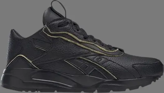 Кроссовки victoria beckham x bolton 'black leather' Reebok, черный