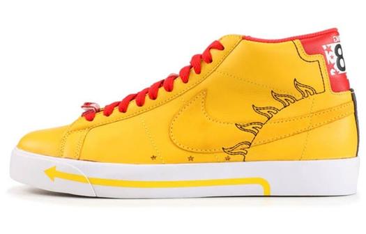 Кроссовки Nike SB Blazer Michael Lau Beijing BMX, желтый