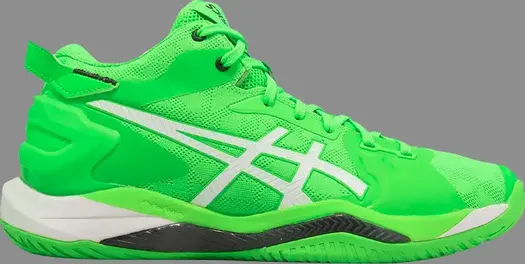 Кроссовки gelburst 26 'green gecko white' Asics, зеленый