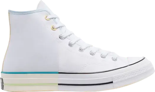 Кроссовки Converse Chuck 70 High White Pack - Chambray Blue, синий