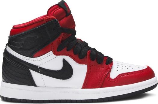 Кроссовки Air Jordan 1 Retro High OG PS Satin Red, красный