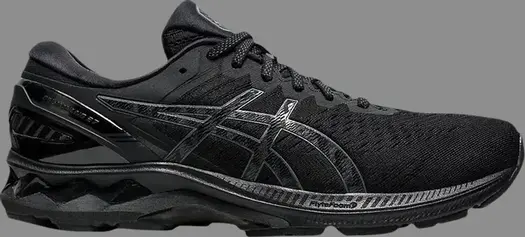 Кроссовки gel kayano 27 4e wide 'triple black' Asics, черный