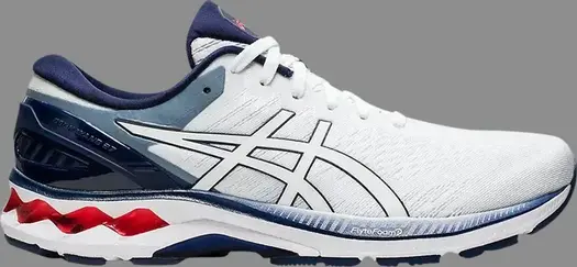 Кроссовки gel kayano 27 'white peacoat' Asics, белый