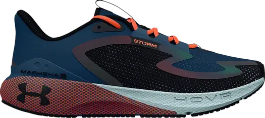 Кроссовки Under Armour HOVR Machina 3 Storm Petrol Blue Orange, синий