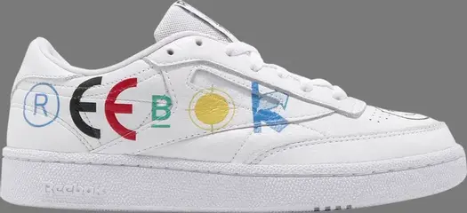 Кроссовки blackeyepatch x club c 85 'white' Reebok, белый