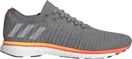 Кроссовки Adidas Adizero Prime LTD 'Grey Solar Orange', серый