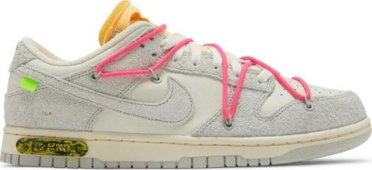 Кроссовки Nike Off-White x Dunk Low 'Lot 17 of 50', белый