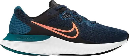 Кроссовки Nike Renew Run 2 'Obsidian Bright Mango', синий