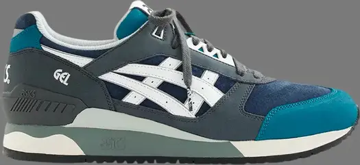 Кроссовки j.crew x gel respector 'navy white' Asics, синий