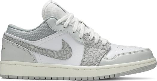 Кроссовки Air Jordan 1 Low Premium Elephant Print, серый