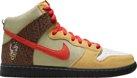 Кроссовки Nike Color Skates x Dunk High SB 'Kebab and Destroy', загар
