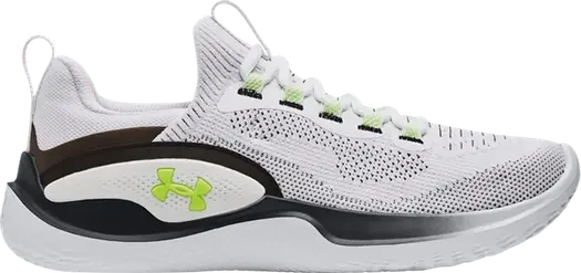 Кроссовки Under Armour Flow Dynamic White Black Lime, белый